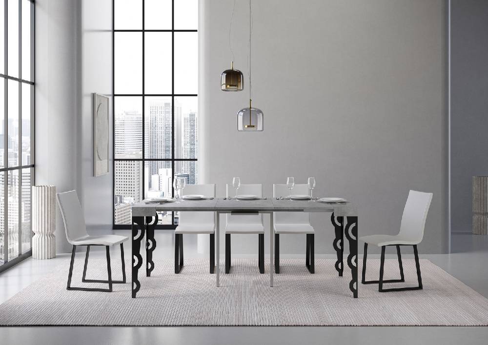 Itamoby Consolle Karamay Small Cemento Telaio Antracite