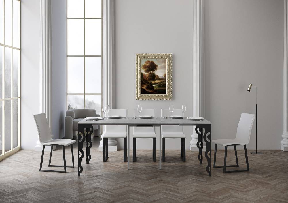 Itamoby Consolle Karamay Small Evolution Cemento Telaio Antracite