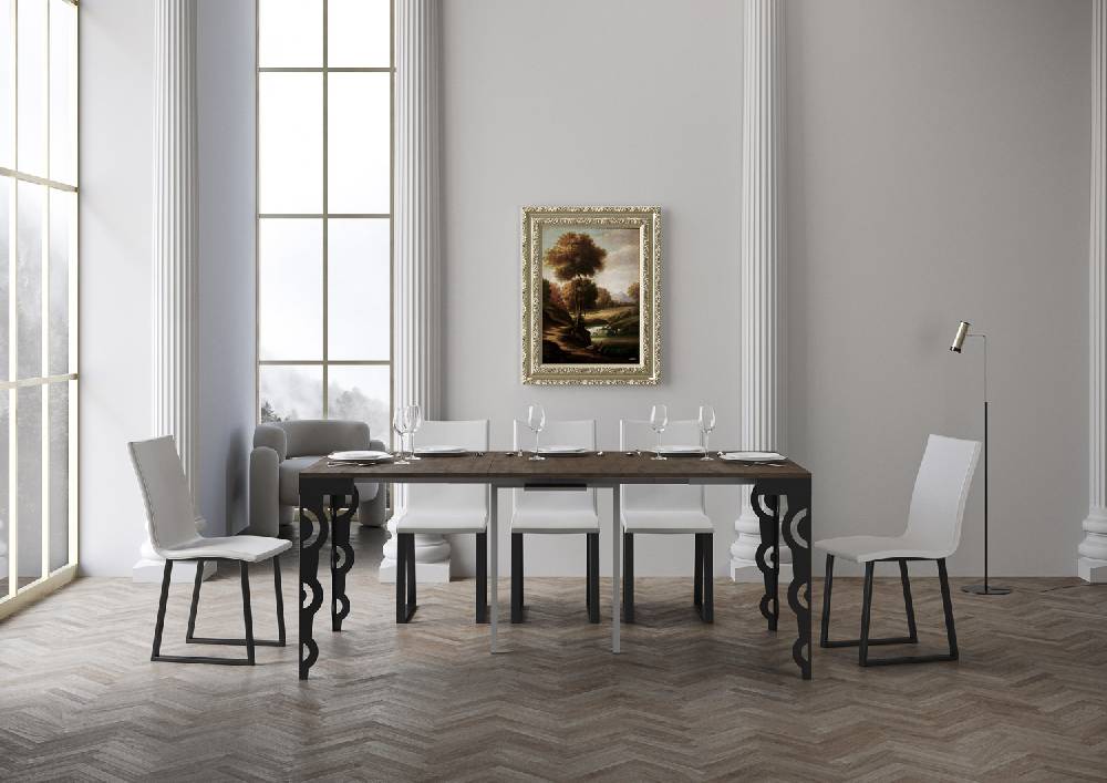 Itamoby Consolle Karamay Small Evolution Noce Telaio Antracite