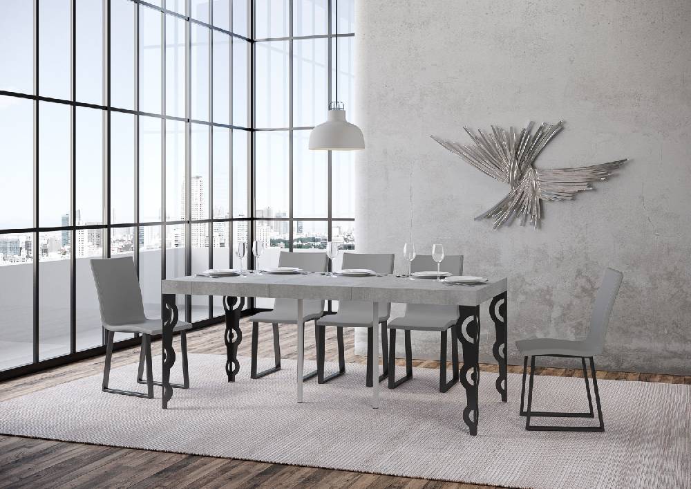 Itamoby Consolle Karamay Small Premium Cemento Telaio Antracite