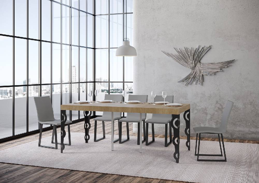 Itamoby Consolle Karamay Small Premium Quercia Natura Telaio Antracite