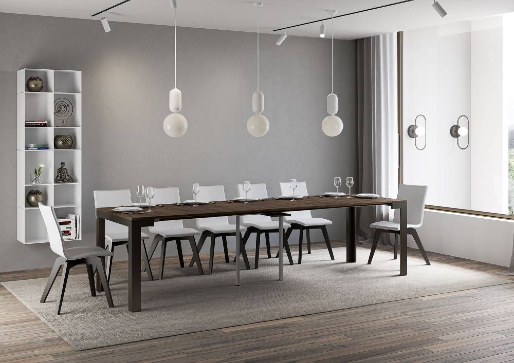 Itamoby Consolle Linea Evolution Noce Gambe Antracite