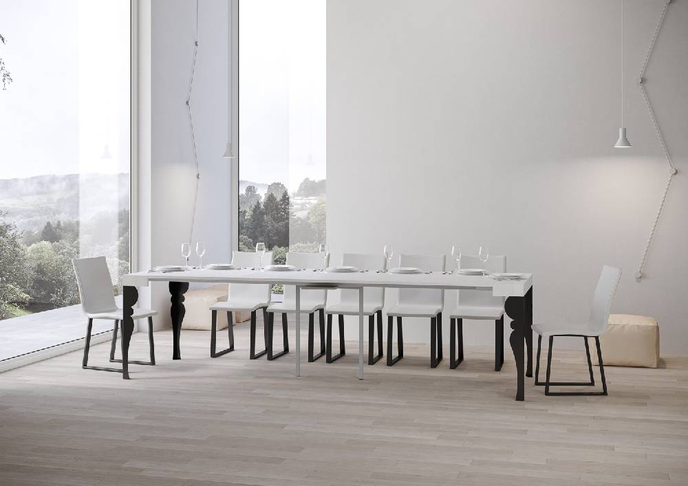 Itamoby Consolle Paxon Bianco Frassino Telaio Antracite