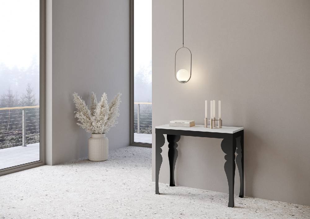 Itamoby Consolle Paxon Evolution Bianco Frassino Telaio Antracite