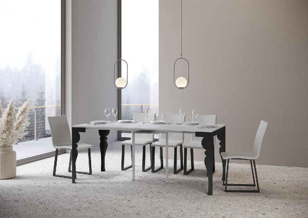 Itamoby Consolle Paxon Evolution Bianco Frassino Telaio Antracite