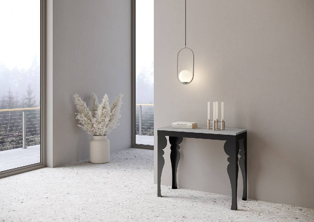 Itamoby Consolle Paxon Evolution Cemento Telaio Antracite