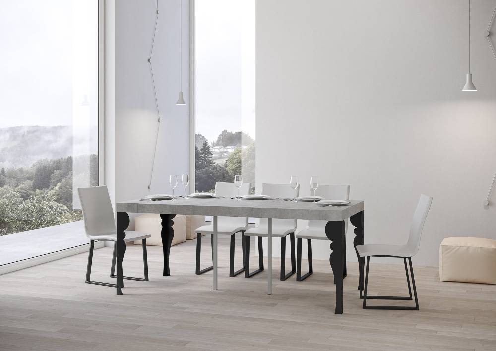 Itamoby Consolle Paxon Premium Cemento Telaio Antracite