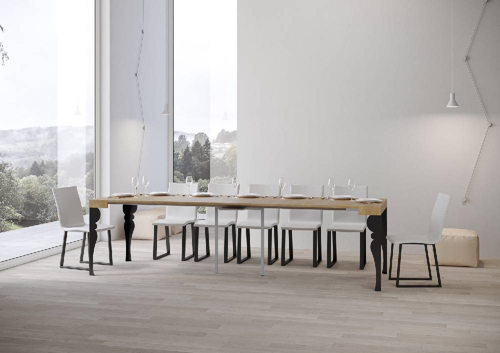 Itamoby Consolle Paxon Quercia Natura Telaio Antracite