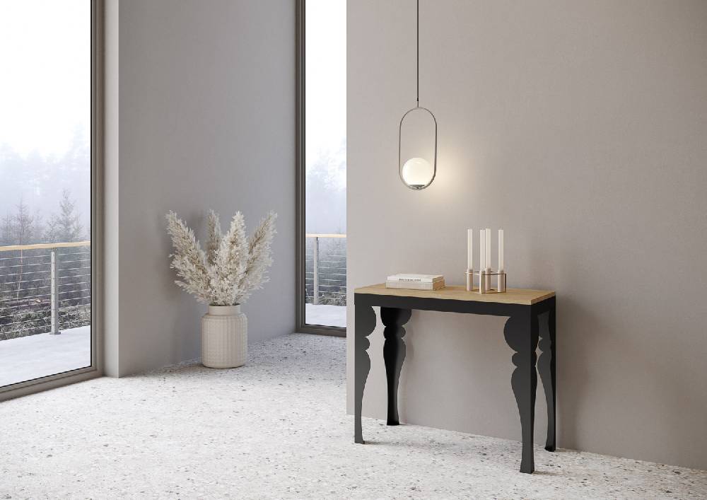 Itamoby Consolle Paxon Small Evolution Quercia Natura Telaio Antracite