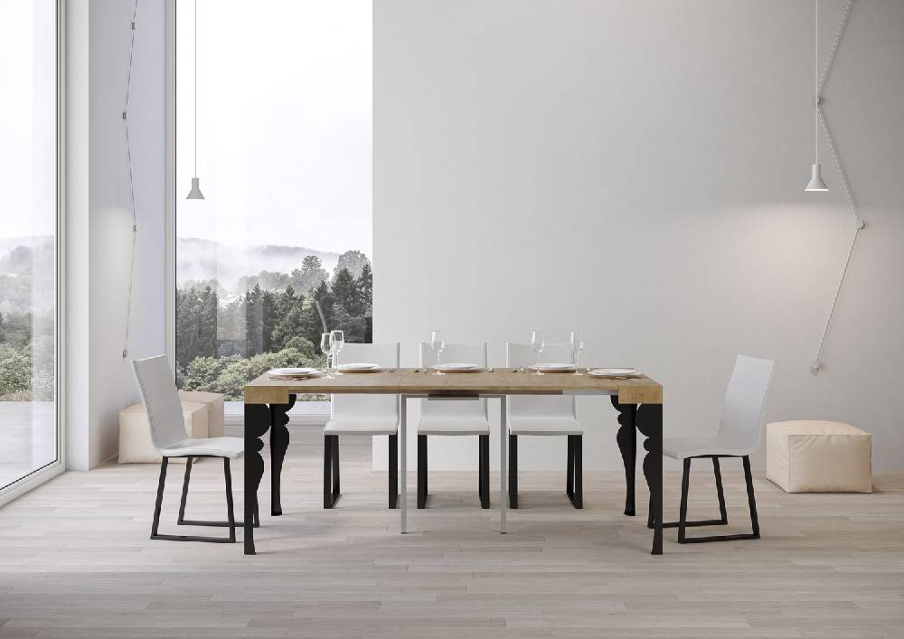 Itamoby Consolle Paxon Small Quercia Natura Telaio Antracite