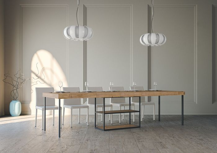 Itamoby Consolle Plano Premium Quercia Natura Telaio Antracite