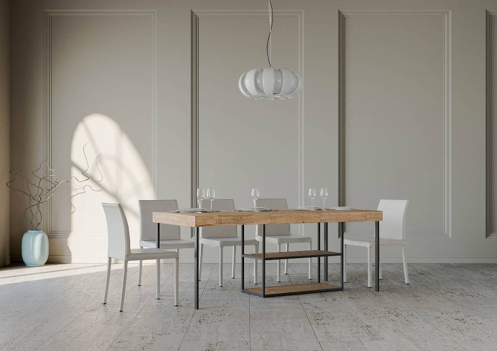 Itamoby Consolle Plano Small Premium Quercia Natura Telaio Antracite