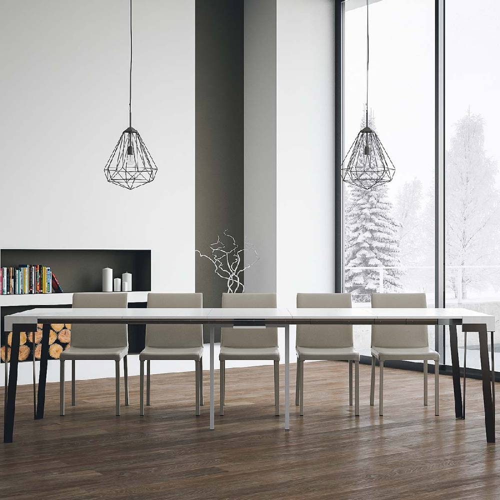 Itamoby Consolle Rio Bianco Frassino Telaio Ruggine