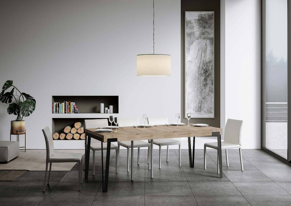 Itamoby Consolle Rio Premium Quercia Natura Telaio Antracite