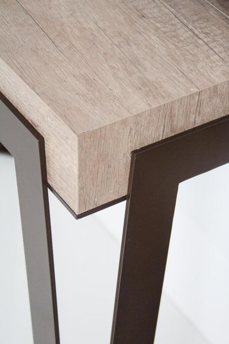 Itamoby Consolle Rio Premium Quercia Natura Telaio Ruggine