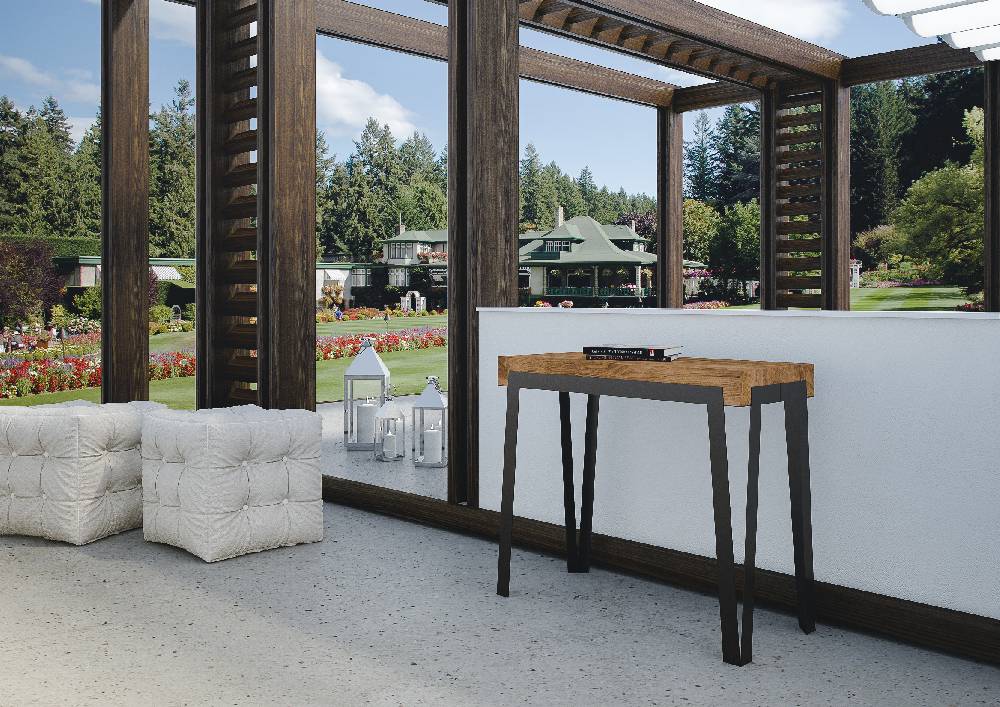 Itamoby Consolle Rio Small Premium Abete Tinto Telaio Ruggine