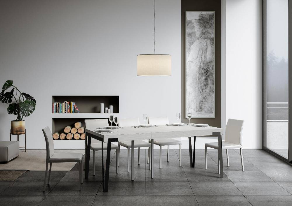 Itamoby Consolle Rio Small Premium Bianco Frassino Telaio Ruggine