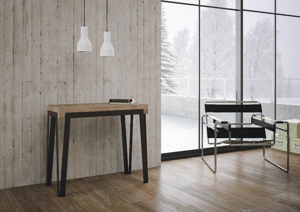 Itamoby Consolle Rio Small Premium Quercia Natura Telaio Ruggine