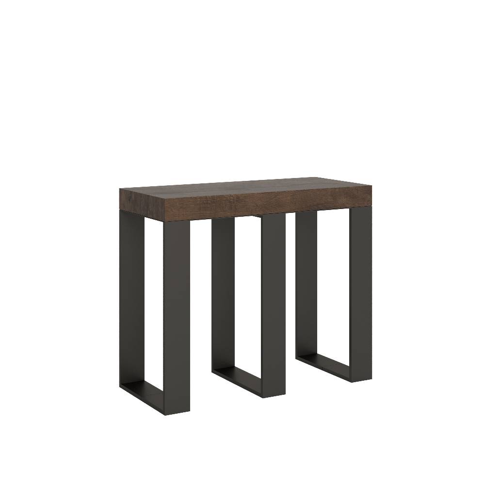 Itamoby Consolle Sintesi Small Premium Noce telaio Antracite