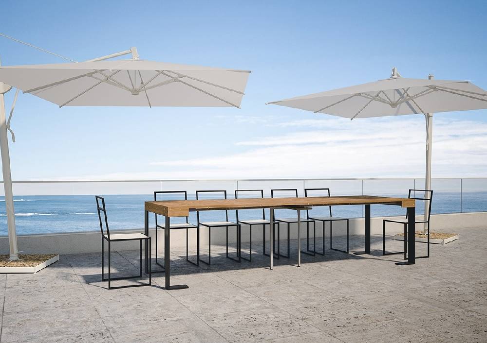 Itamoby Consolle Tecno Abete Tinto Telaio Antracite