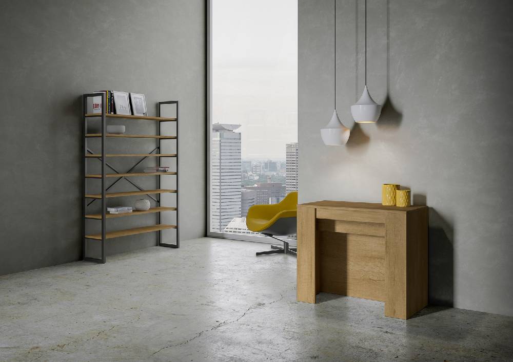 Itamoby Consolle Venus Quercia Natura 4 Allunghe Cm.62