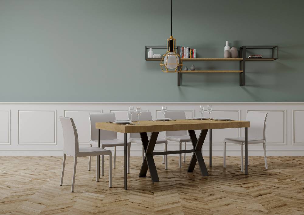 Itamoby Consolle Xenia Premium Quercia Natura Telaio Antracite