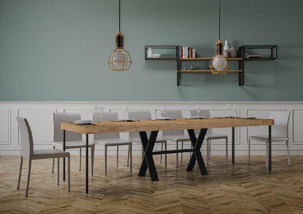 Itamoby Consolle Xenia Premium Quercia Natura Telaio Antracite