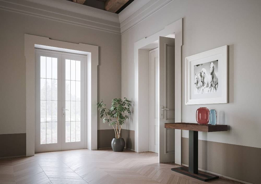 Itamoby Consolle Capital Noce Telaio Antracite