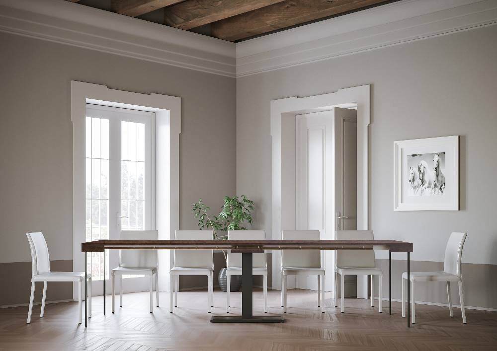 Itamoby Consolle Capital Noce Telaio Antracite