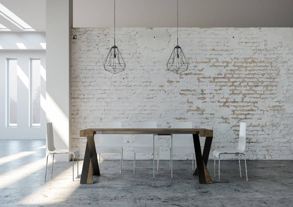 Itamoby Consolle Diago Small Noce Telaio Antracite