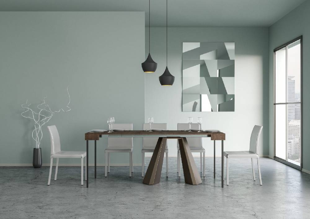 Itamoby Consolle Diamante Premium Noce Telaio Orso