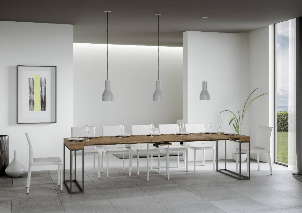 Itamoby Consolle Epoca Noce Telaio Antracite