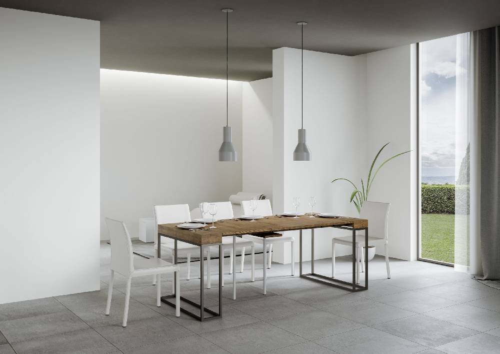 Itamoby Consolle Epoca Small Noce Telaio Antracite