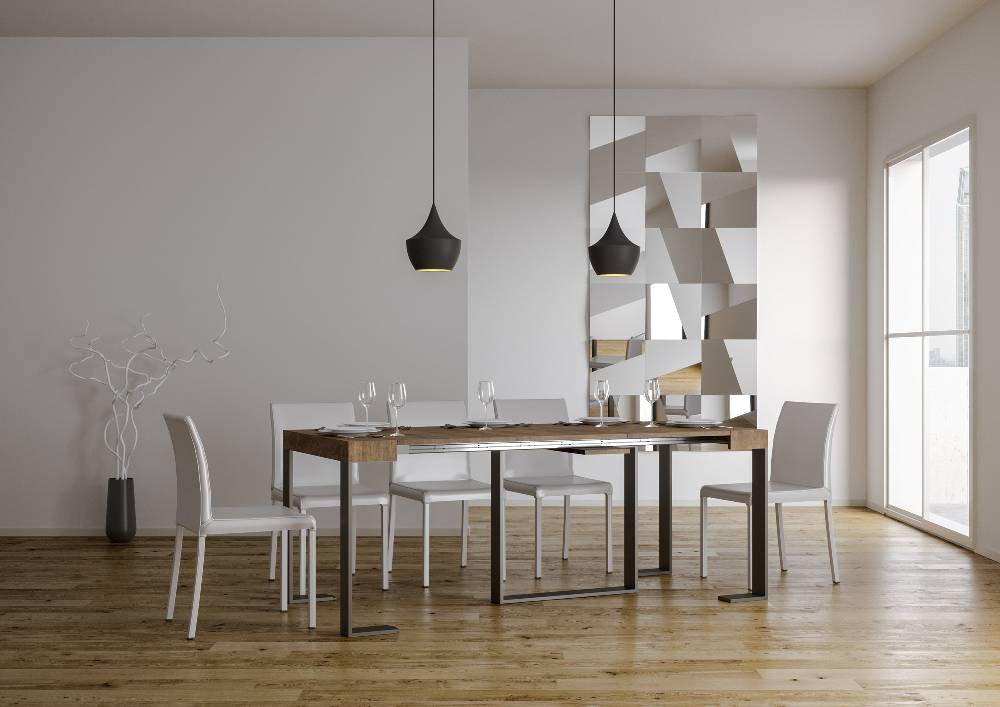 Itamoby Consolle Futura Noce Telaio Antracite