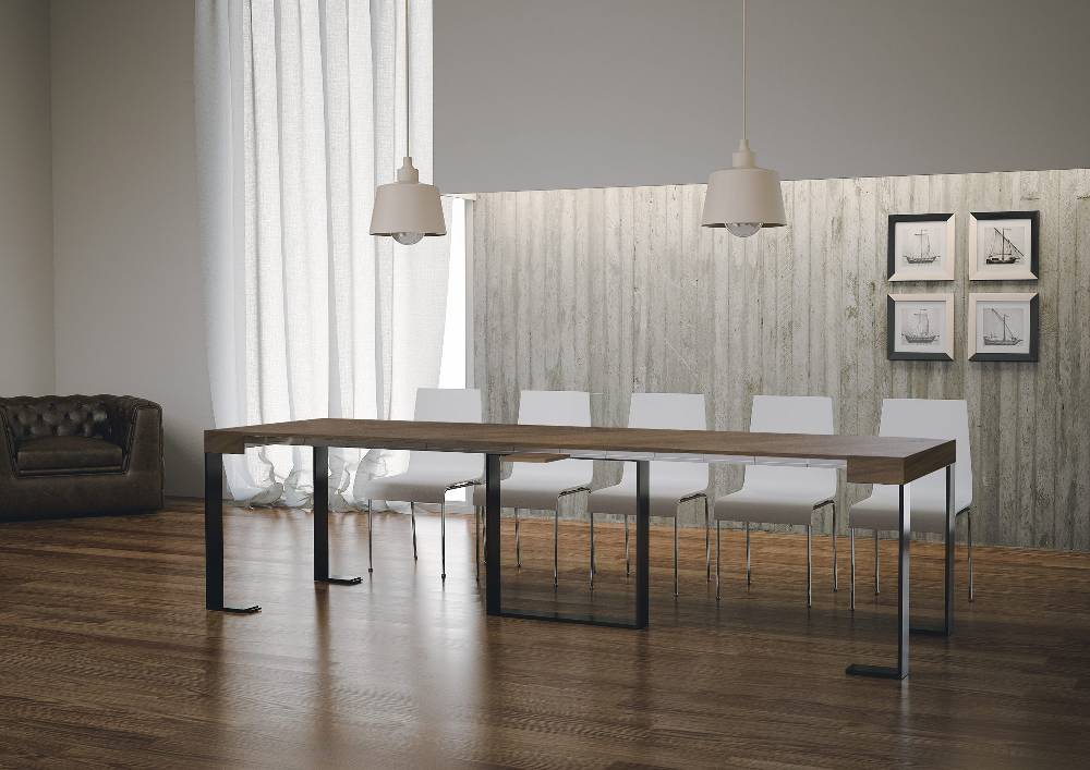 Itamoby Consolle Futura Noce Telaio Antracite