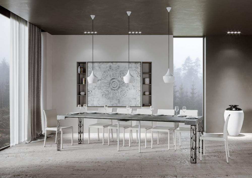 Itamoby Consolle Ghibli Cemento Gambe Antracite