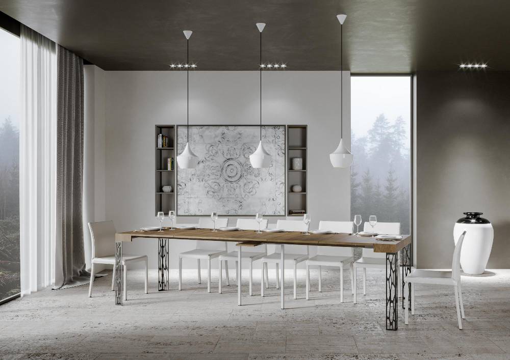 Itamoby Consolle Ghibli Noce Gambe Antracite