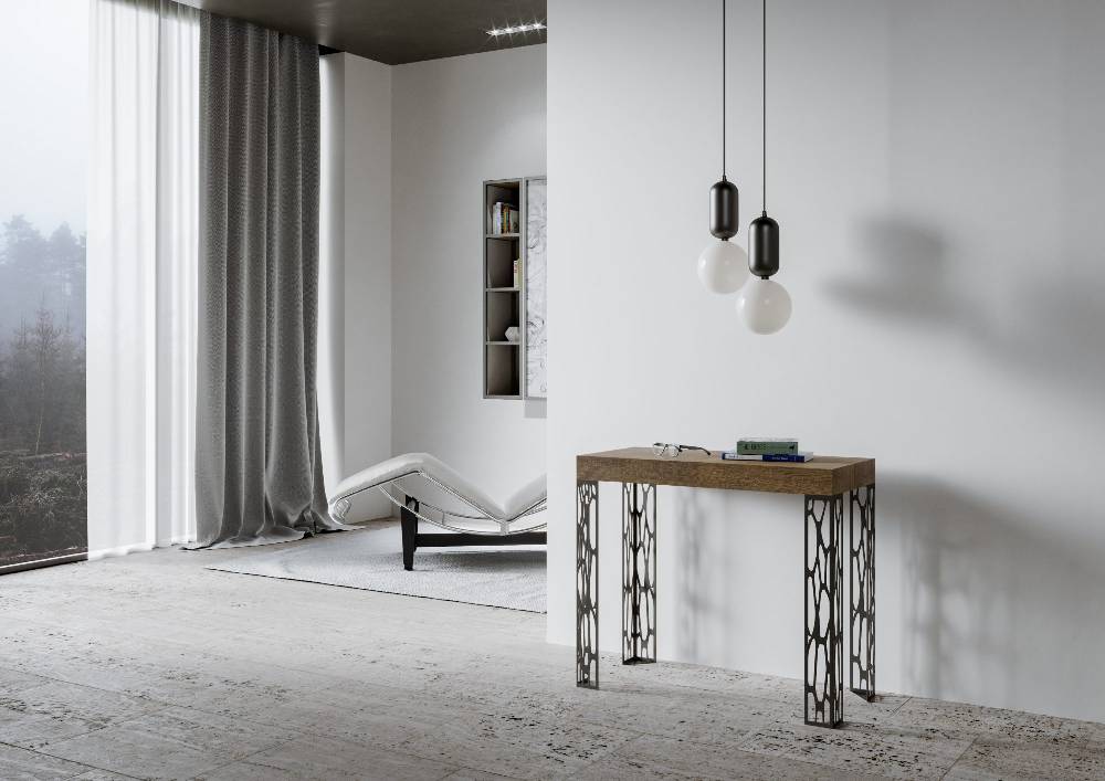 Itamoby Consolle Ghibli Small Noce Gambe Antracite