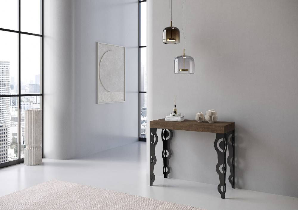 Itamoby Consolle Karamay Noce Telaio Antracite