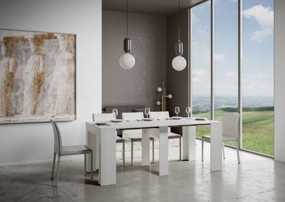 Itamoby Consolle Modem Small Bianco Frassino