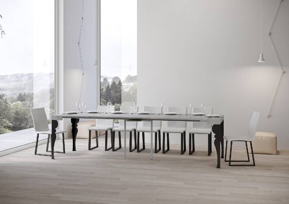 Itamoby Consolle Paxon Cemento Telaio Antracite