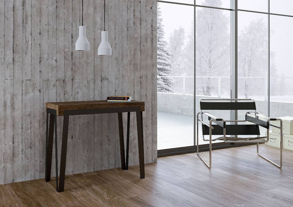 Itamoby Consolle Rio Premium Noce Telaio Ruggine