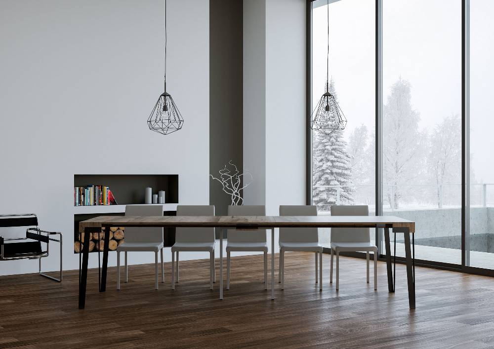 Itamoby Consolle Rio Quercia Natura Telaio Ruggine