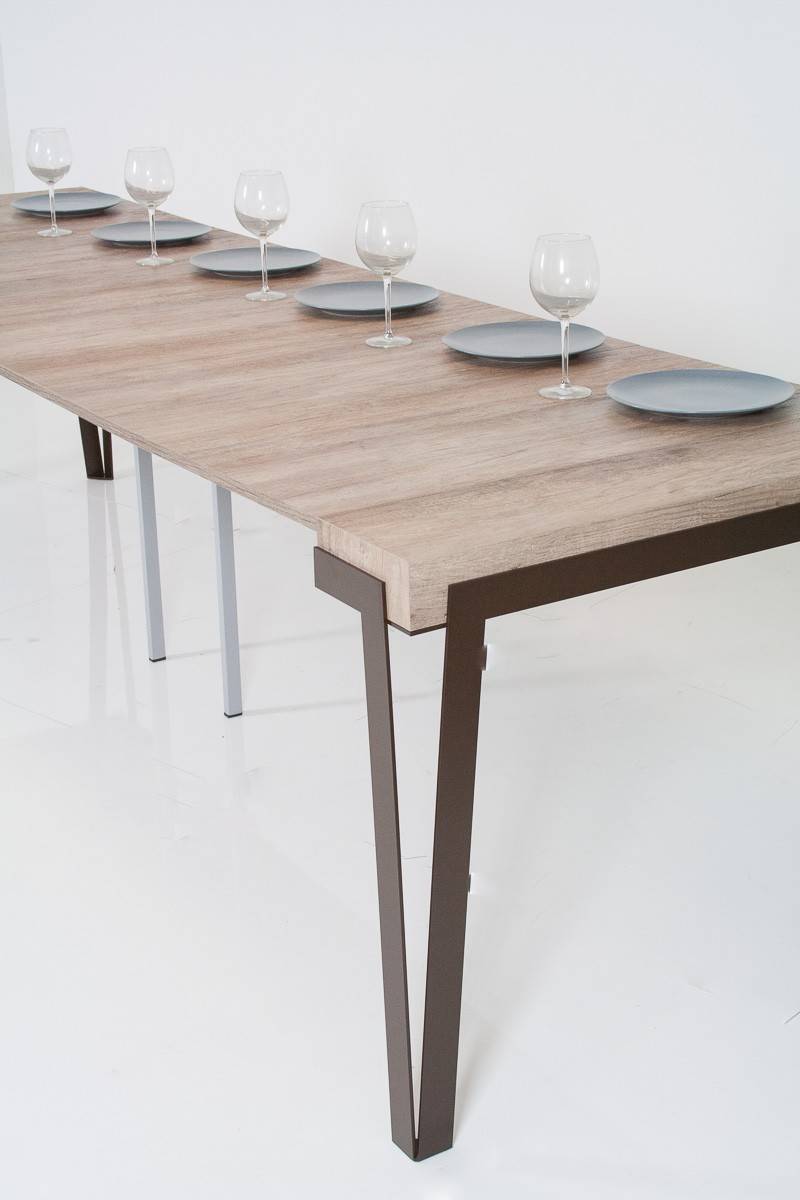 Itamoby Consolle Rio Quercia Natura Telaio Ruggine