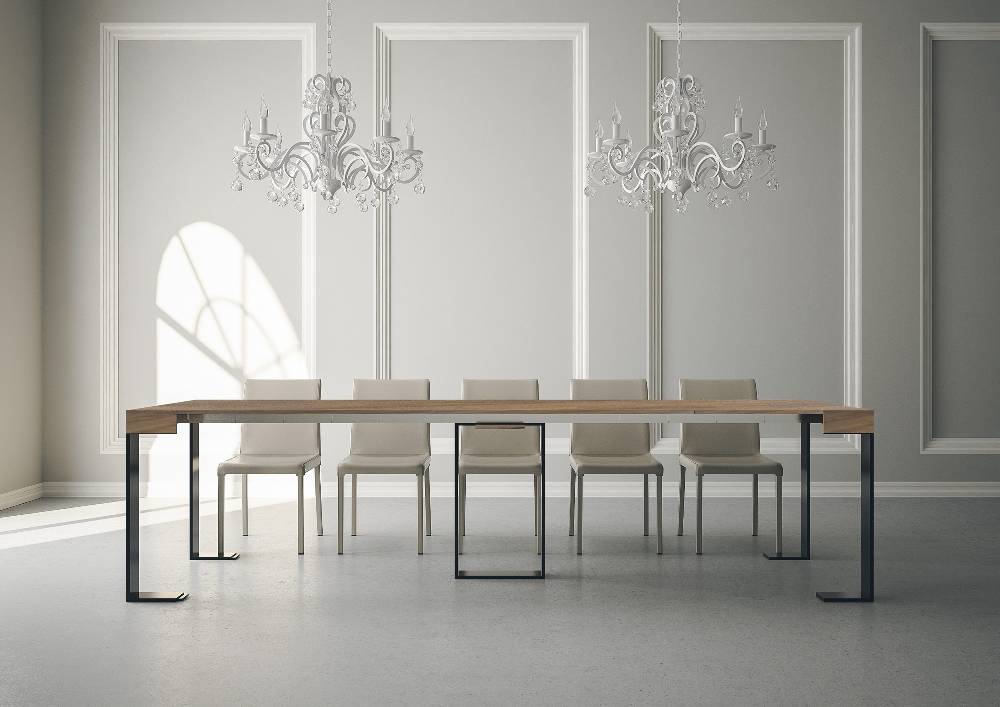 Itamoby Consolle Sintesi Noce Telaio Antracite