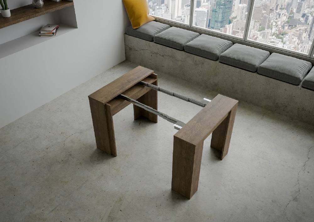 Itamoby Consolle Venus Noce 4 Allunghe Cm.62