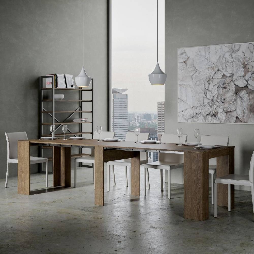 Itamoby Consolle Venus Noce 4 Allunghe Cm.62