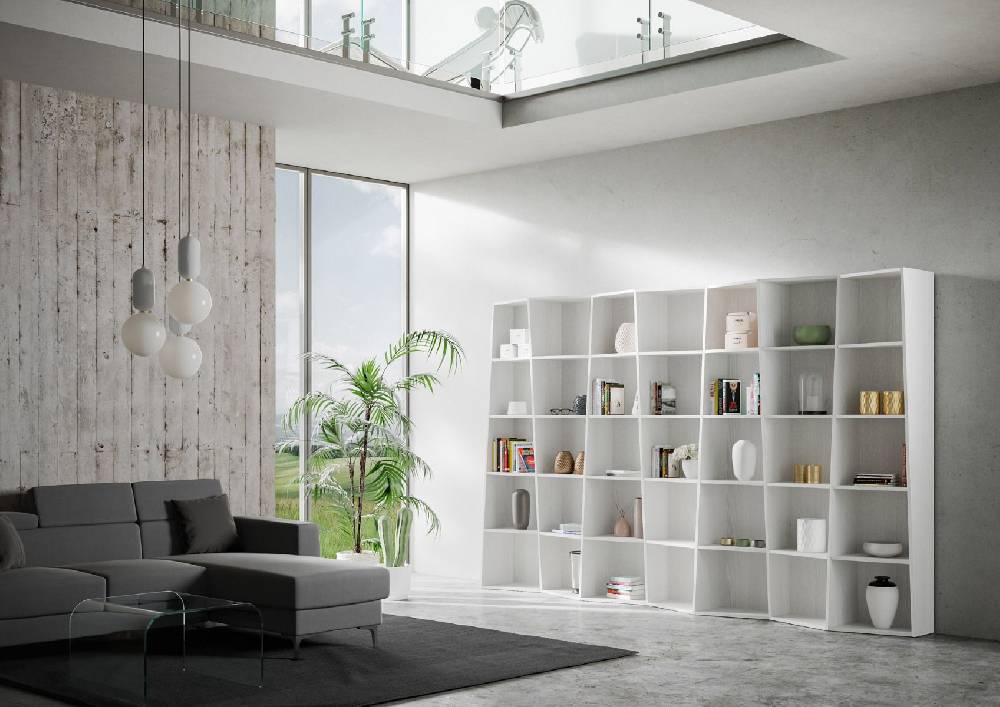 Itamoby Libreria Trek 7 Elementi Bianco Frassino