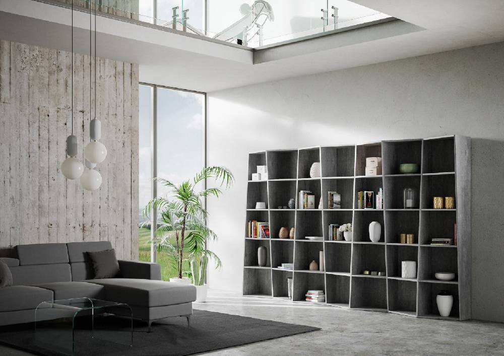 Itamoby Libreria Trek 7 Elementi Cemento