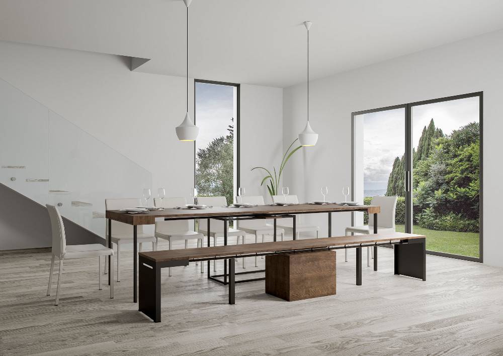 Itamoby Panca Walk Noce Telaio Antracite